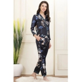 Clovia Satin Nightsuit Sets - Blue Pack of 2 - 2XL