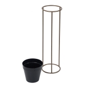 Big Pot Shape Planter Gold & Black (Set of 2)-Gold & Black