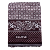 Mandhania Mayur Solapur Chaddar 100% Cotton Dailyuse Single Bed Blanket Pack of 1 Purple