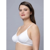 IN CARE LINGERIE Cotton Lightly Padded Womens T-Shirt Bra ( White ) NAVYA_WHITE_44B - None