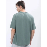 Ketch Polyester Oversized Fit Solid Half Sleeves Mens T-Shirt - Green ( Pack of 1 ) - None