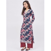 Tissu - Blue Straight Rayon Women''s Stitched Salwar Suit ( Pack of 1 ) - None