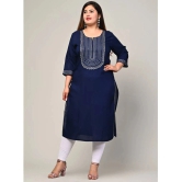 Swasti - Blue Rayon Womens Straight Kurti ( Pack of 1 ) - None