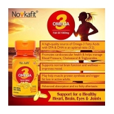 Novkafit Omega 3 Fish Oil 1000mg Heart, Brain & Immune Support 120 no.s Minerals Softgel Pack of 2