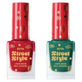 Street Style Multi Glossy Nail Polish ( Pack of 2 )