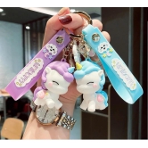 Premium Quality Magical 3D Mermaid and Unicorn Keychains to Your Everyday Accessories (Pack of 2) (Random Colour)