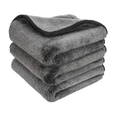 HOMETALES - Multicolor 800 GSM Drying Towel For Automobile ( Pack of 3 )