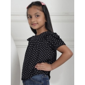 MINI & MING Girls Polka Dot Puff Sleeves Printed Top