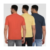 Zeffit - Multicolor Cotton Blend Regular Fit Mens T-Shirt ( Pack of 3 ) - None