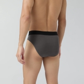 Pace Cotton Rib Briefs Charcoal Grey S