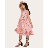 Girls Midi/Knee Length Festive/Wedding Dress-Brown / 10 - 11 Years