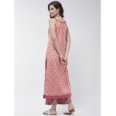 Pannkh - Pink Viscose Womens Straight Kurti ( Pack of 1 ) - None