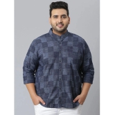 instaFab - Blue Cotton Oversized Fit Mens Casual Shirt ( Pack of 1 ) - None