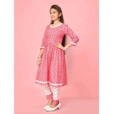 Aarika Pink Cotton Girls Kurti ( Pack of 1 ) - None