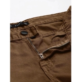 IVOC Slim Flat Mens Chinos - Brown ( Pack of 1 ) - None