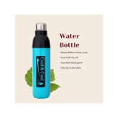 LAZYWINDOW Blue Plastic Water Bottle 1000 mL ( Set of 1 ) - Blue