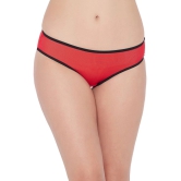 Clovia Red Lace Solid Womens Thongs ( Pack of 1 ) - None