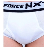 Force NXT - White Cotton Mens Briefs ( Pack Of 5 ) - None