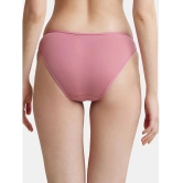 Jockey SS02 Women Super Combed Cotton Elastane Stretch Low Waist Bikini - Heather Rose - None