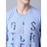 Rodamo Men Blue Printed Sweatshirt