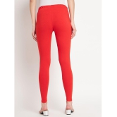 SELETA - Red Cotton Women's Leggings ( Pack of 1 ) - None