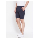 RANBOLT Navy Polyester Lycra Running Shorts - None