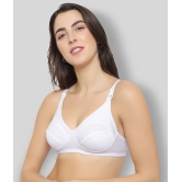 KYODO - White Cotton Blend Non - Padded Women's Everyday Bra ( Pack of 1 ) - 40B