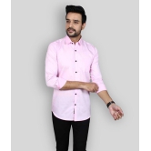 Springberry - Cotton Slim Fit Pink Men's Casual Shirt ( Pack of 1 ) - None