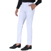 SREY White Slim -Fit Flat Trousers Pack of 2 - None