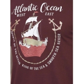 Dollar Cotton Blend Regular Fit Printed Half Sleeves Mens T-Shirt - Maroon ( Pack of 1 ) - None