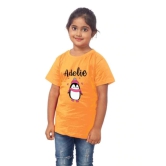 Girls Cotton Adelie Half Sleeve TShirt (Mustard) PID41475