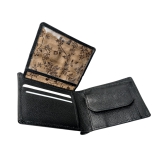 MasterCrafts MEX Men's Milled Wallet - Black