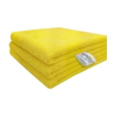 SOFTSPUN - Microfibre Hand Towel ( 48x36 ) cm 301-350 -GSM ( Pack of 3 ) Yellow - Yellow