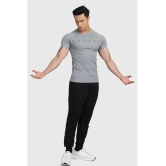 Fuaark Medium Grey Polyester Slim Fit Mens Sports T-Shirt ( Pack of 1 ) - None