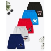 Trampoline - Multi Color Cotton Boys Shorts ( Pack of 5 ) - None