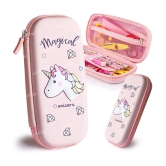 Magical Time 3D Unicorn Cartoon Storage Pouch Pen Holder for School Girls Kids Large-Capacity Storage Box