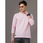 Paul Street - Light Pink Cotton Blend Slim Fit Mens T-Shirt ( Pack of 1 ) - None