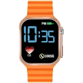 Svats Orange Silicon Digital Mens Watch