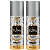 St. John Cobra Sensual 150ml*2 Long Lasting Deodorant Spray for Men 150 ml ( Pack of 2 )