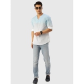 Bene Kleed - Light Blue Cotton Mens Shirt Style Kurta ( Pack of 1 ) - None