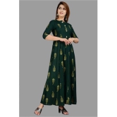 SIPET - Green Rayon Womens Anarkali Kurti ( Pack of 1 ) - None