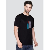 Zeffit Polyester Regular Fit Printed Half Sleeves Mens T-Shirt - Black ( Pack of 1 ) - None