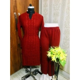 Aagam Fabulous Woollen-Red Multi / Free Size Up To XL