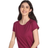 Sugr - Red Cotton Regular Fit Womens T-Shirt ( Pack of 1 ) - L