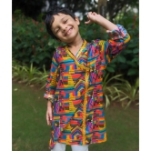 Viscose Silk Boys Angrakha Kurta | Makeba-6-7Y