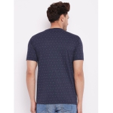 Lycos - Cotton Blend Regular Fit Navy Blue Men's T-Shirt ( Pack of 2 ) - None