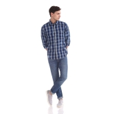 Cherokee 100 Percent Cotton Blue Checks Shirt - None