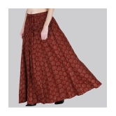 Sttoffa Maroon Cotton Womens A-Line Skirt ( Pack of 1 ) - None