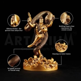 Artarium Car Dashboard Resin Mystical Shiva Idol Home Decor Item Mystical Shiva Murti Statue for Gift Pack of 1