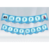 Party Propz FROZEN THEME HAPPY BIRTHDAY BANNER/ FROZEN PARTY SUPPLIES